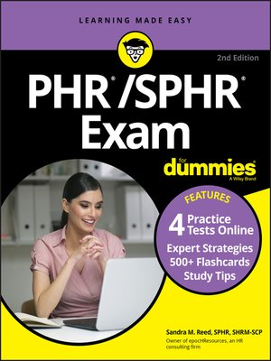 cover image of PHR/SPHR Exam For Dummies with Online Practice